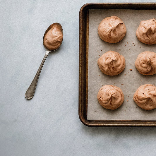 Merengue de Chocolate con The Evening Elixir