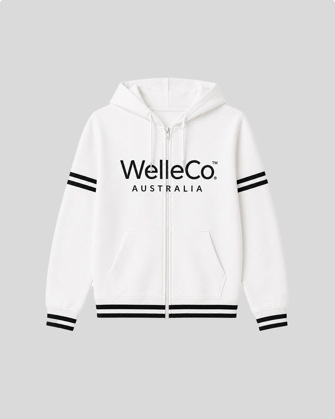 Hoodie Cierre WelleCo Blanco